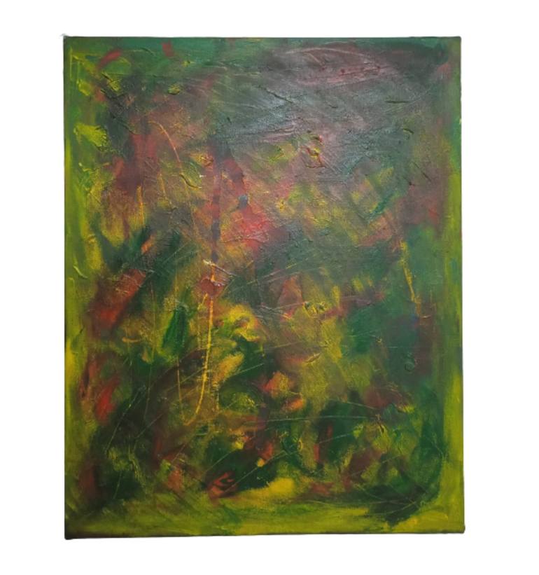 Original Abstract Expressionism Abstract Painting by Flávia Maia