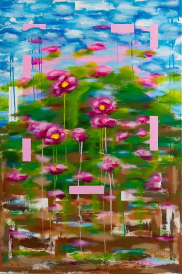 Print of Abstract Expressionism Floral Paintings by Annika Peissert