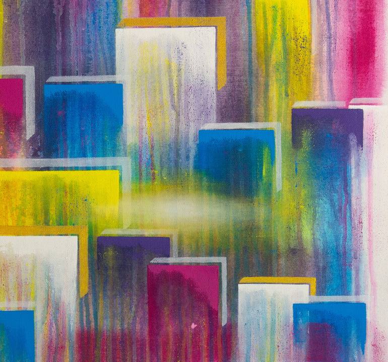 Original Abstract Geometric Painting by Annika Peissert