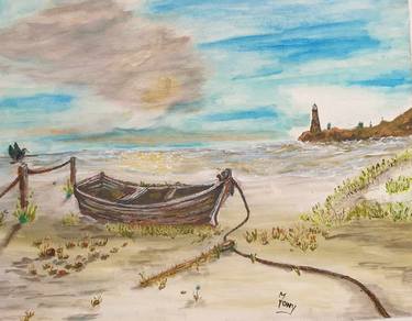 Original Beach Painting by Tony Blackwell