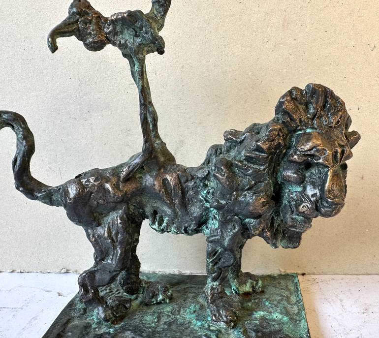 Original Expressionism Animal Sculpture by Erno Toth
