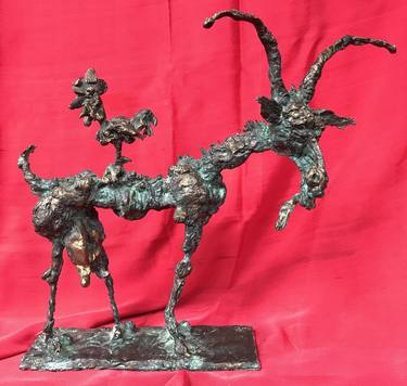 Original Figurative Animal Sculpture by Erno Toth