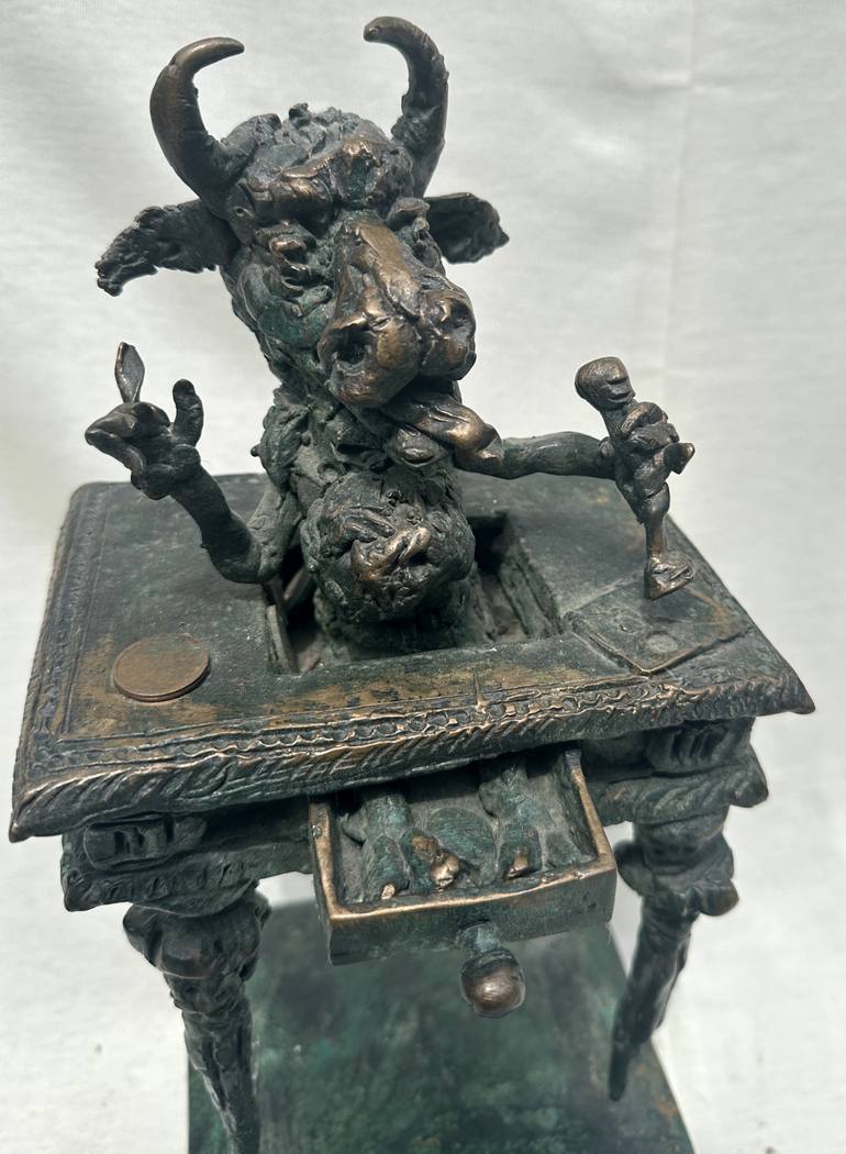 Original Expressionism Animal Sculpture by Erno Toth