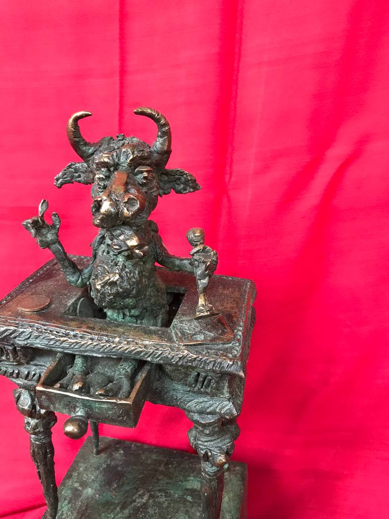 Original Expressionism Animal Sculpture by Erno Toth