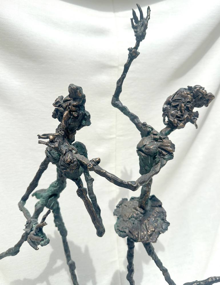 Original Expressionism Love Sculpture by Erno Toth