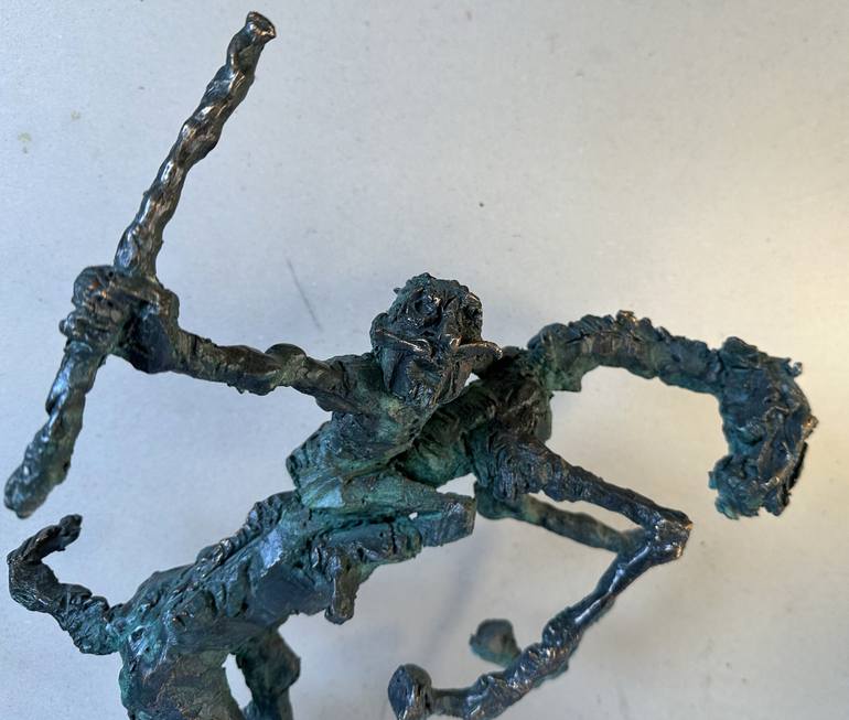 Original Expressionism Horse Sculpture by Erno Toth