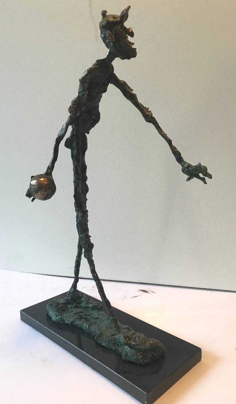 Original Expressionism Sports Sculpture by Erno Toth