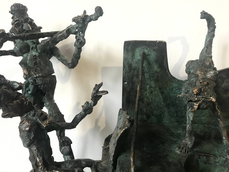 Original Expressionism Music Sculpture by Erno Toth