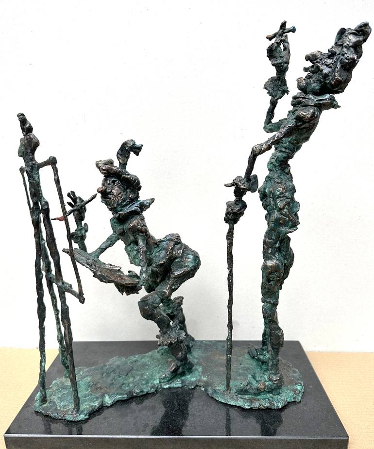 Original Figurative Celebrity Sculpture by Erno Toth