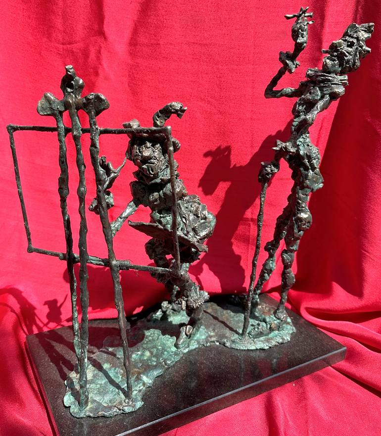 Original Figurative Celebrity Sculpture by Erno Toth