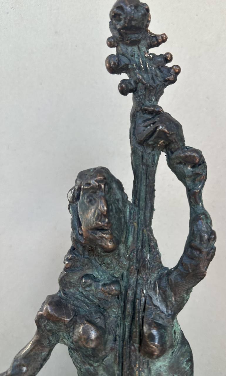 Original Figurative Music Sculpture by Erno Toth