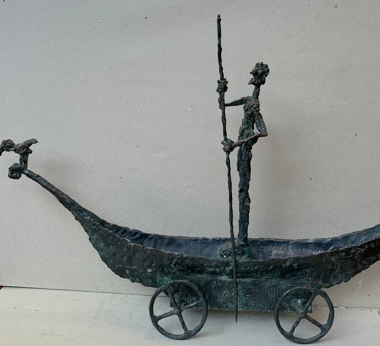 Original Expressionism Classical Mythology Sculpture by Erno Toth