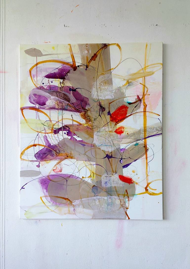 Original Conceptual Abstract Painting by Birgit Fechner