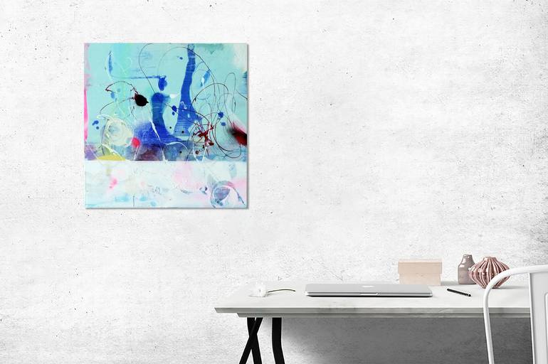 Original Abstract Expressionism Abstract Painting by Birgit Fechner