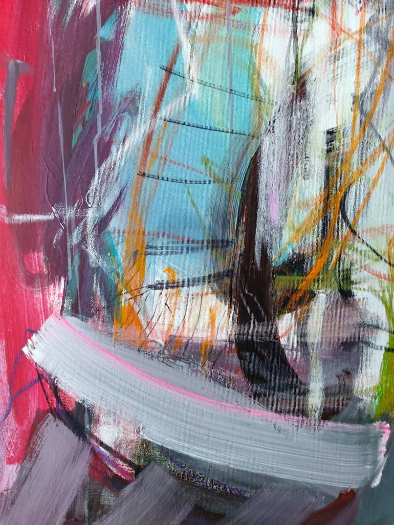 Original Abstract Expressionism Abstract Painting by Birgit Fechner