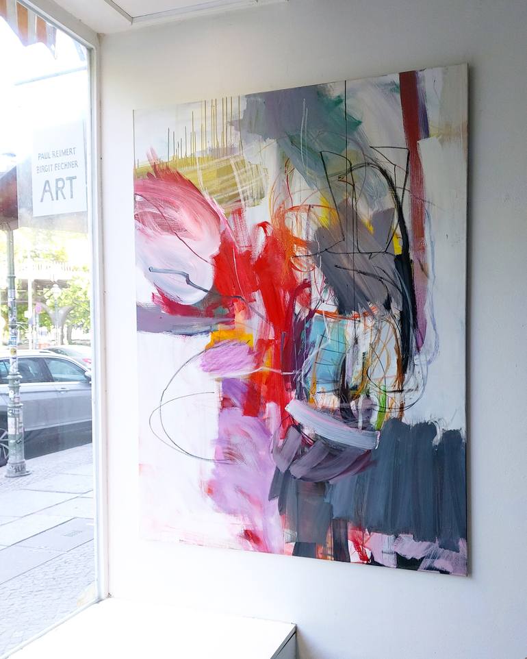 Original Abstract Expressionism Abstract Painting by Birgit Fechner
