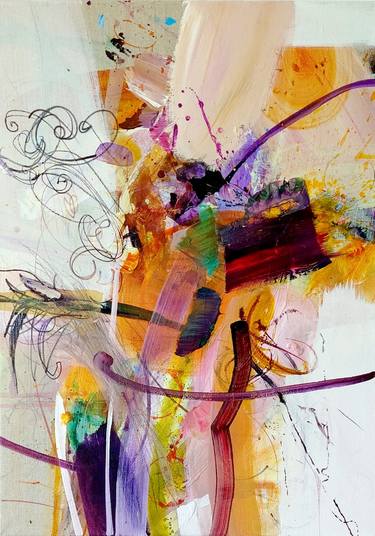 Original Abstract Paintings by Birgit Fechner