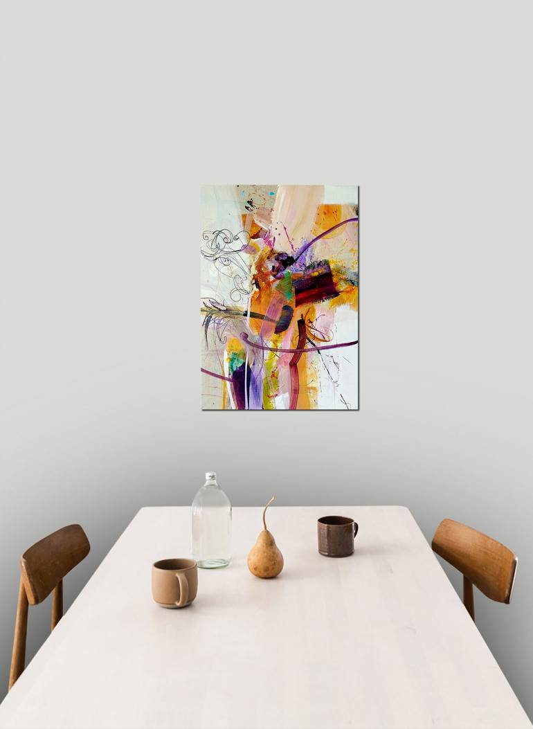 Original Contemporary Abstract Painting by Birgit Fechner