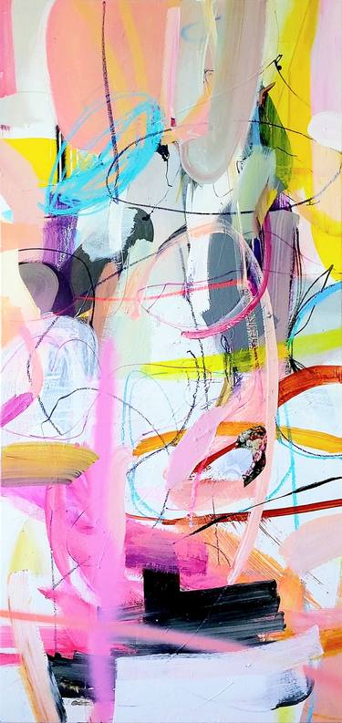 Original Contemporary Abstract Paintings by Birgit Fechner