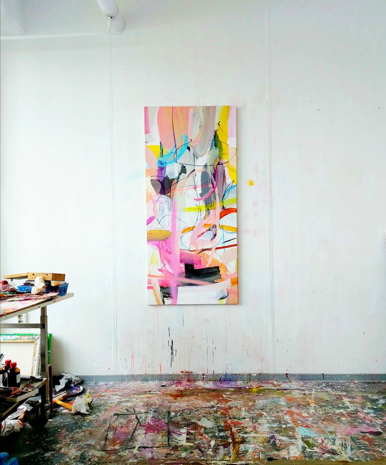 Original Contemporary Abstract Painting by Birgit Fechner