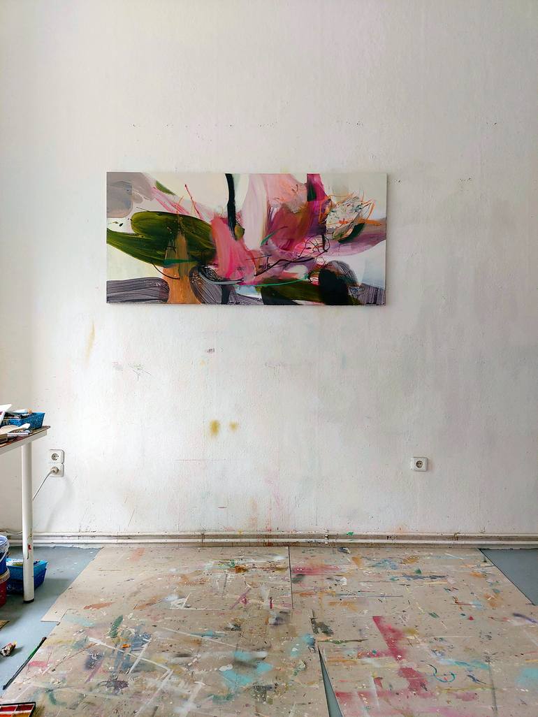 Original Abstract Expressionism Abstract Painting by Birgit Fechner
