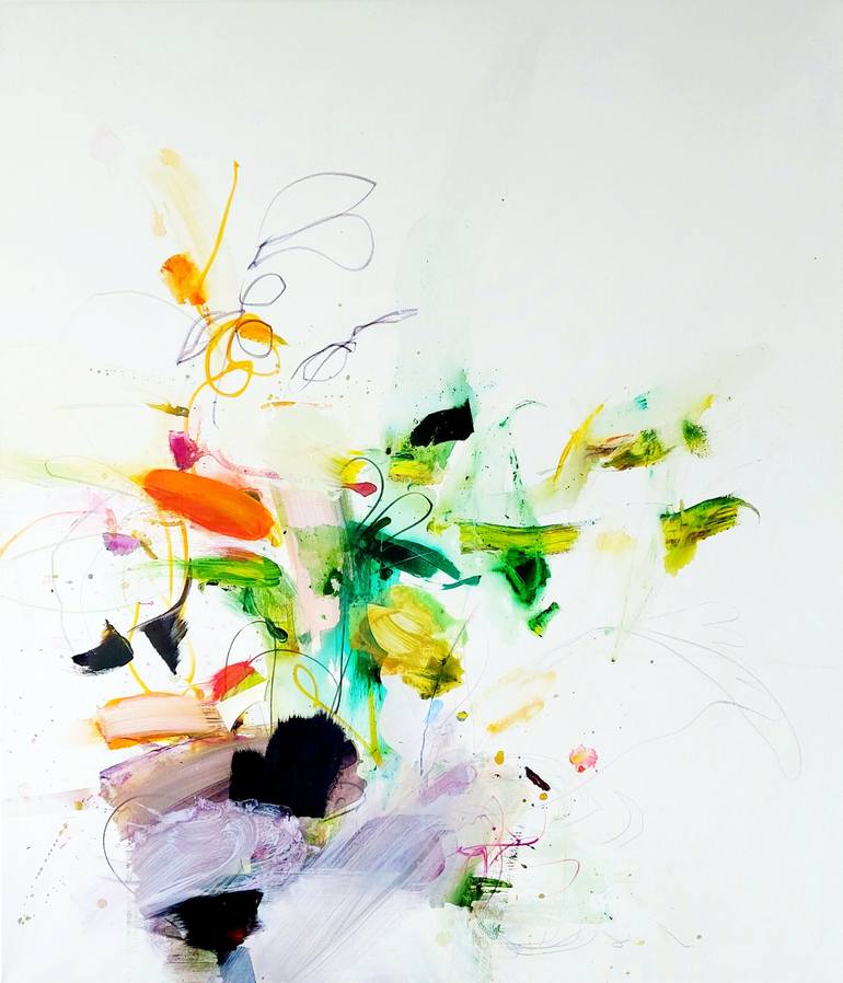 Original Abstract Expressionism Abstract Paintings by Birgit Fechner