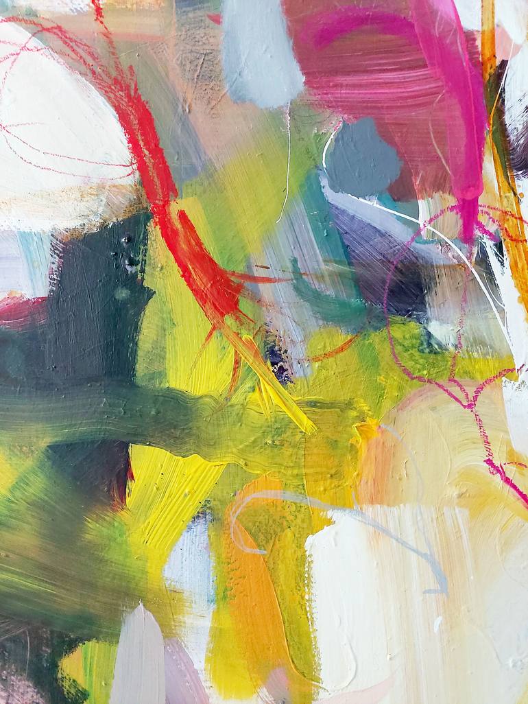 Original Abstract Expressionism Abstract Painting by Birgit Fechner