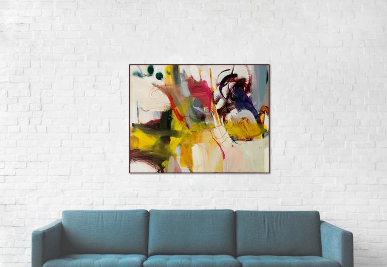 Original Abstract Expressionism Abstract Painting by Birgit Fechner