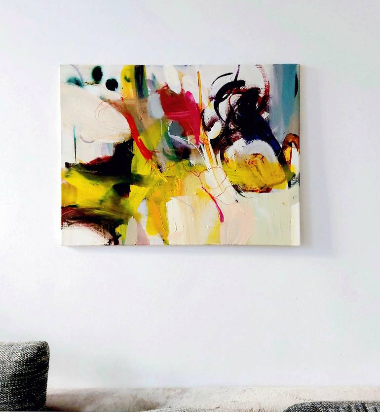 Original Abstract Expressionism Abstract Painting by Birgit Fechner