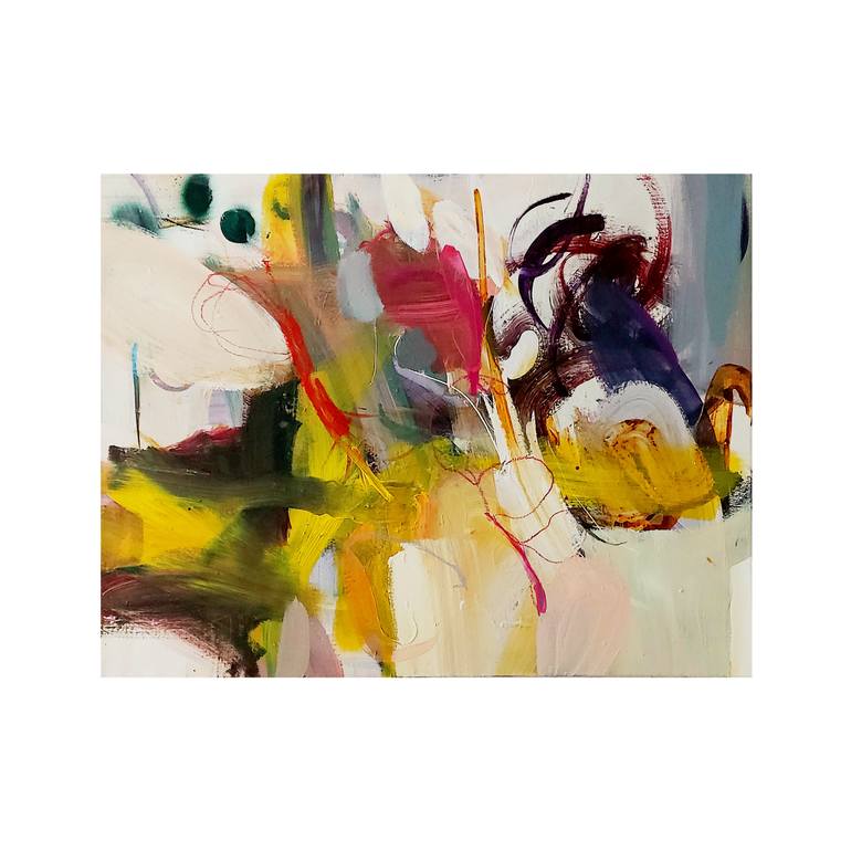 Original Abstract Expressionism Abstract Painting by Birgit Fechner