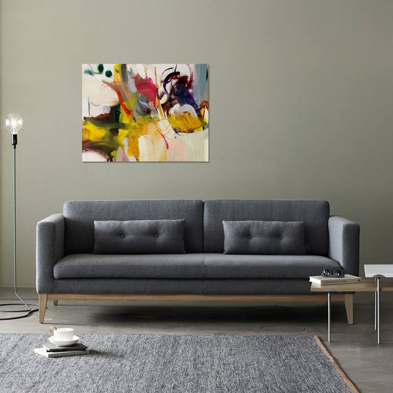 Original Abstract Expressionism Abstract Painting by Birgit Fechner