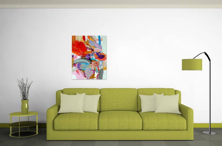 Original Abstract Expressionism Abstract Painting by Birgit Fechner