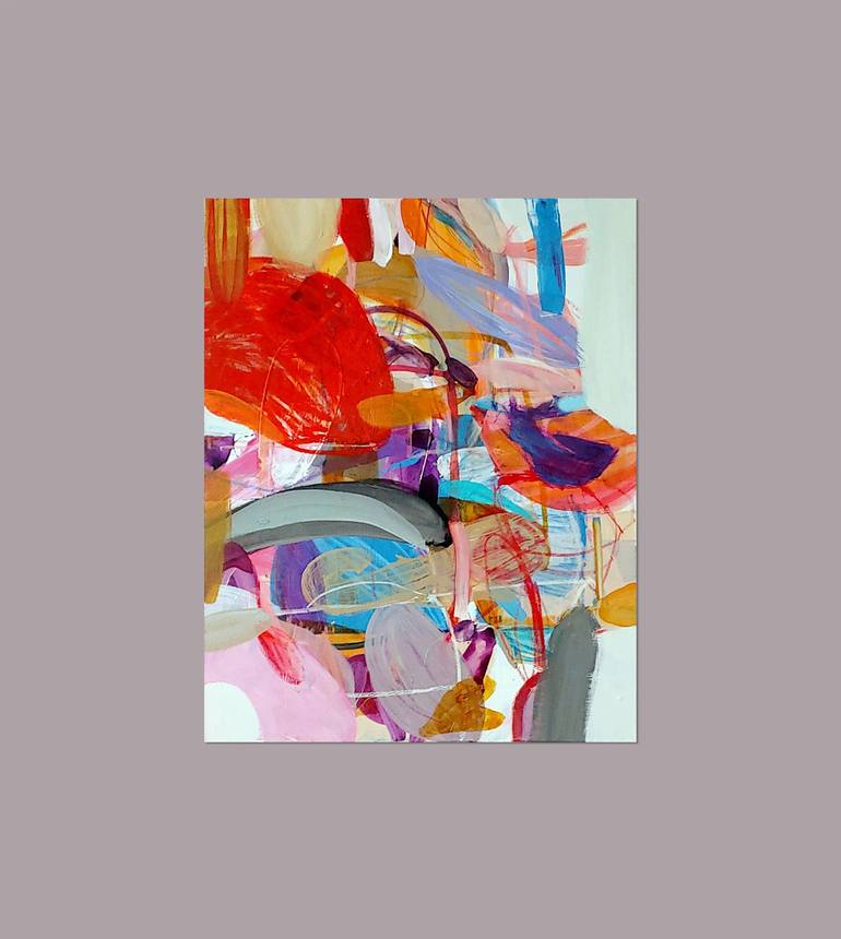 Original Abstract Expressionism Abstract Painting by Birgit Fechner