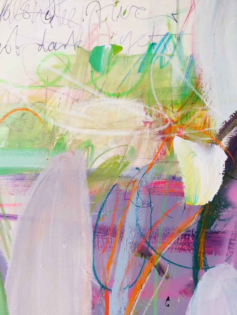 Original Abstract Expressionism Abstract Painting by Birgit Fechner