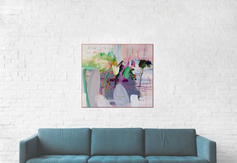 Original Abstract Expressionism Abstract Painting by Birgit Fechner