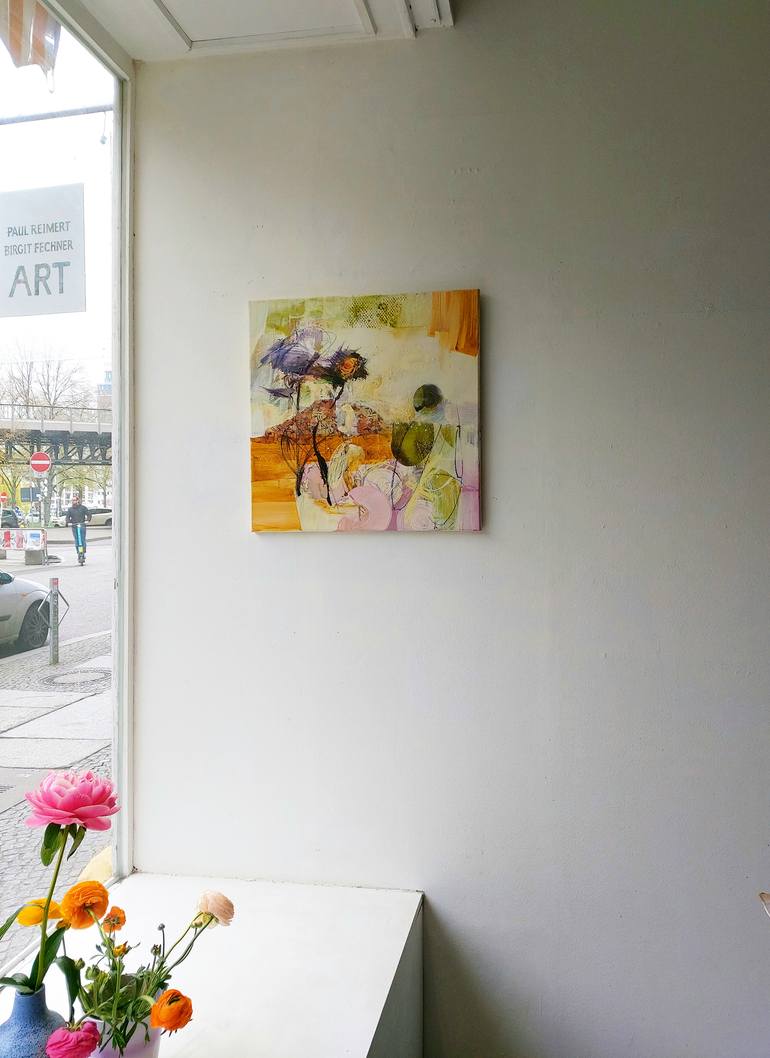 Original Abstract Expressionism Abstract Painting by Birgit Fechner