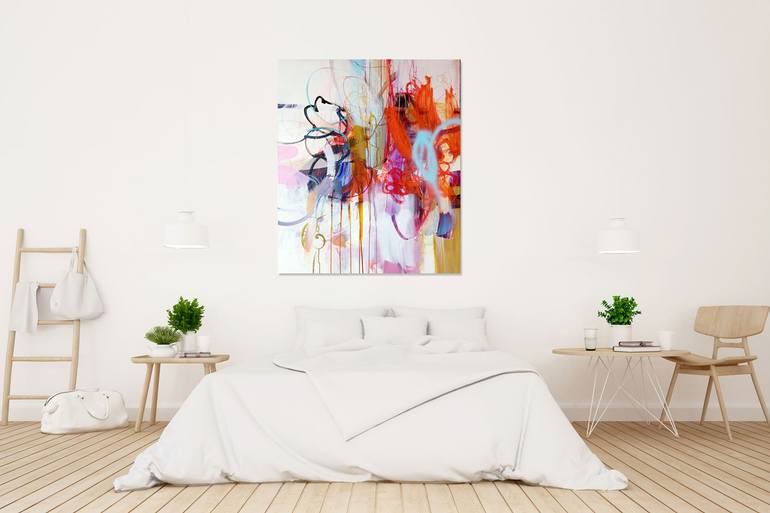 Original Abstract Expressionism Abstract Painting by Birgit Fechner