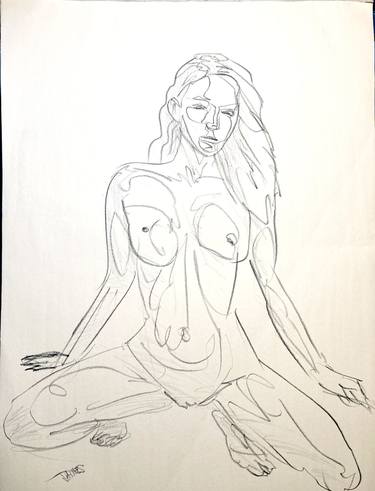 Print of Figurative Nude Drawings by James-Patrick Bouthillier