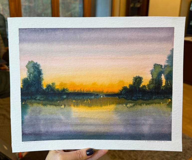 Original Abstract Landscape Painting by Daiva KaraliūTė