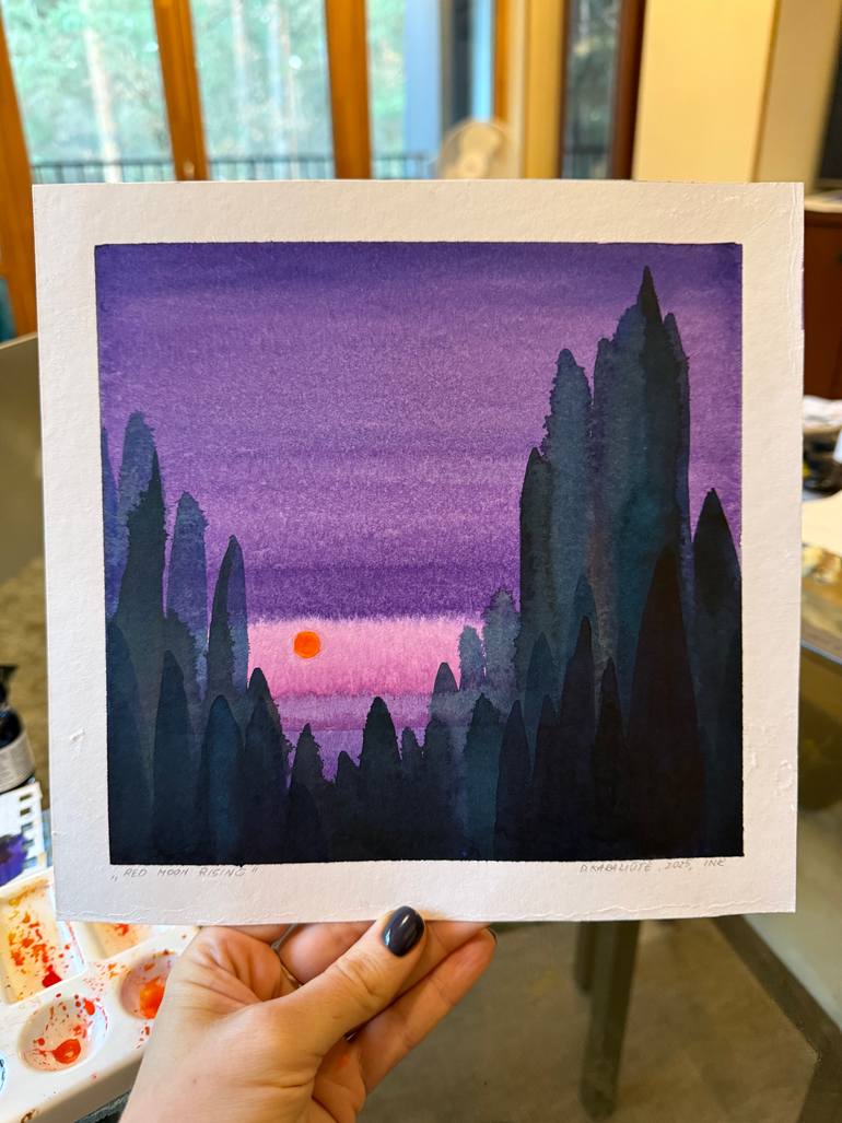 Original Expressionism Landscape Painting by Daiva KaraliūTė