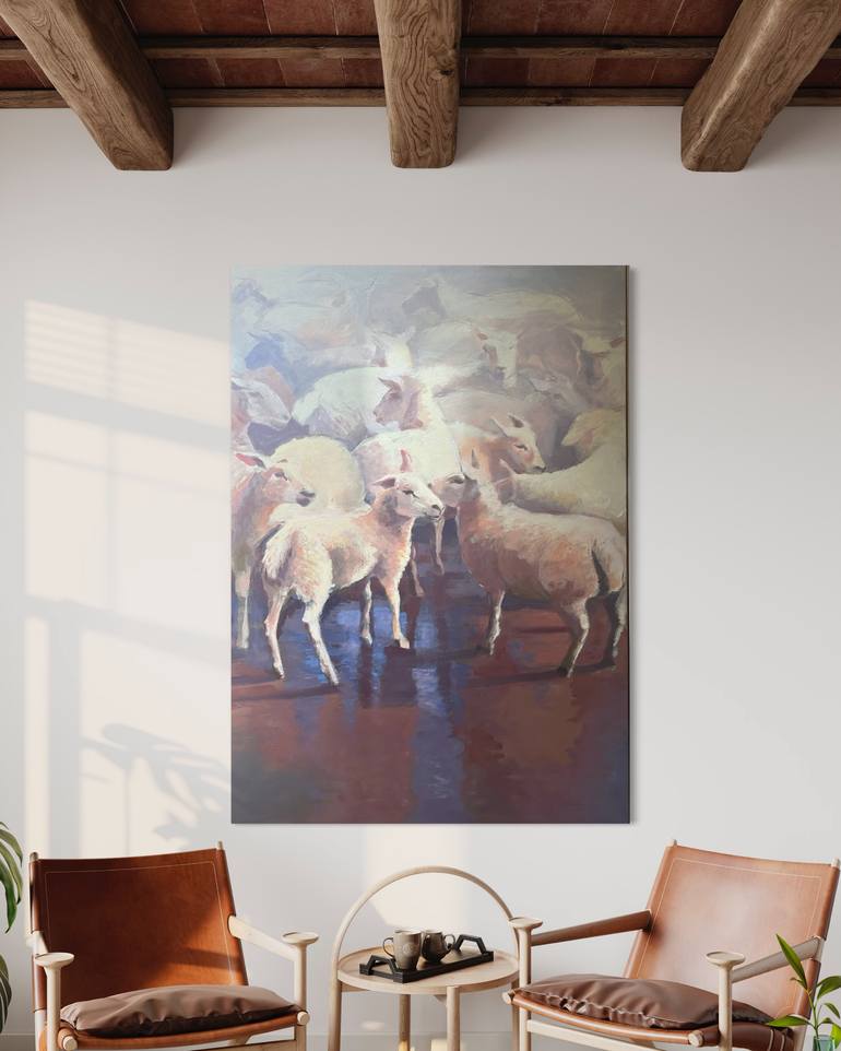 Original Contemporary Animal Painting by Nicole S Pousset