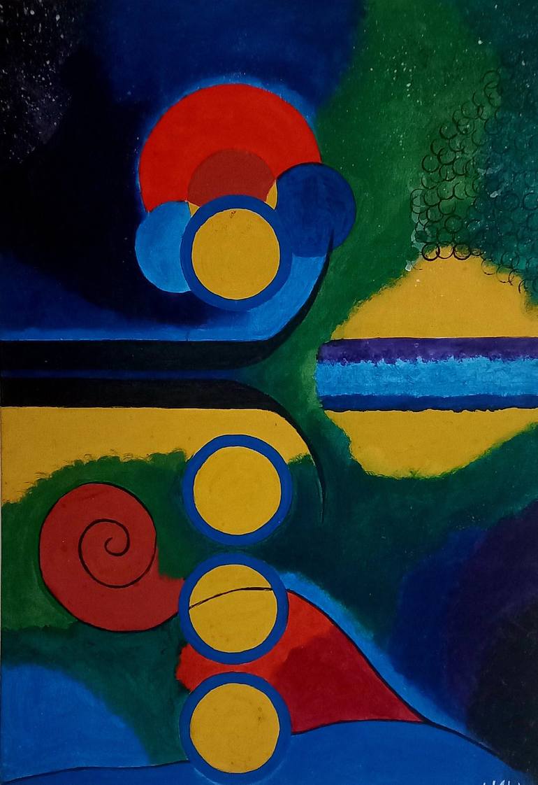 'The cycle of life' Abstract painting Painting