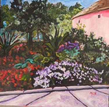 Original Impressionism Garden Paintings by Michelle Nicotera