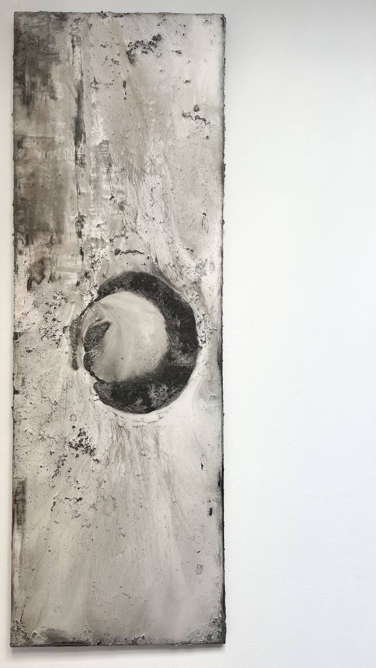 Original Black & White Abstract Painting by Lauren Osullivan