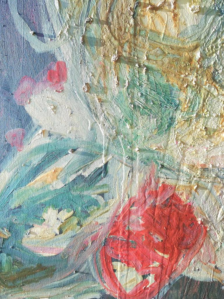 Original Abstract Expressionism Abstract Painting by Ana Rolaca Costa