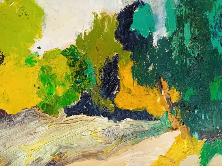 Original Impressionism Landscape Painting by Ana  Rolaça Costa