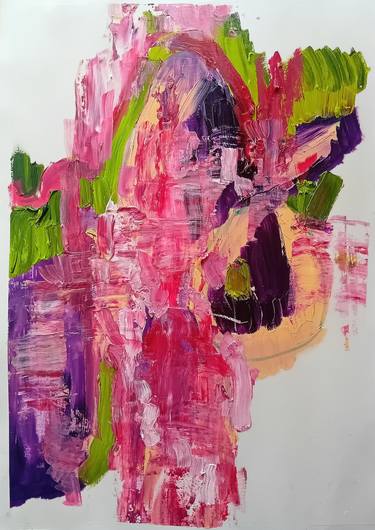 Original Abstract Expressionism Abstract Paintings by Ana Rolaça Costa