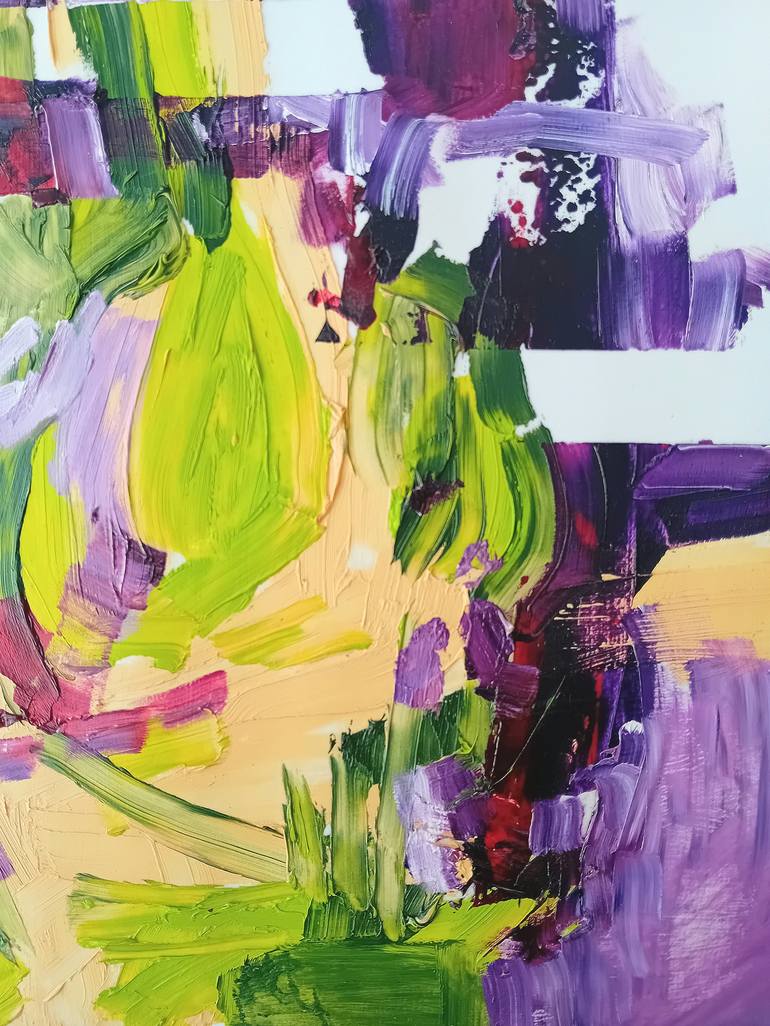 Original Abstract Expressionism Abstract Painting by Ana  Rolaça Costa