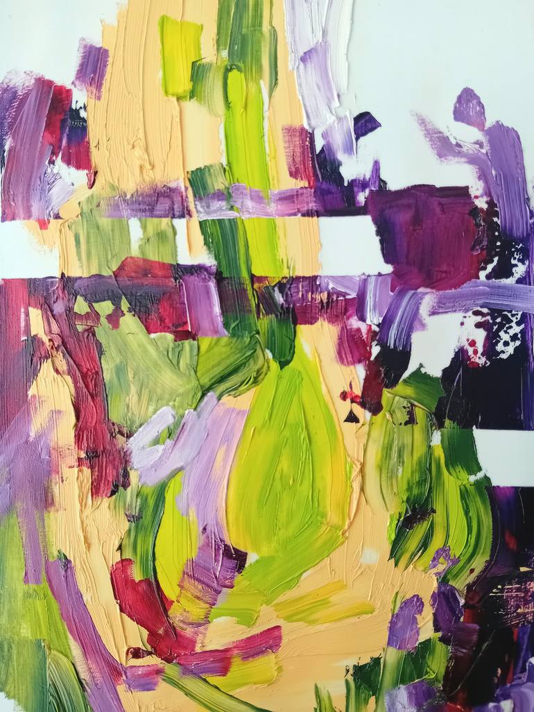 Original Abstract Expressionism Abstract Painting by Ana  Rolaça Costa