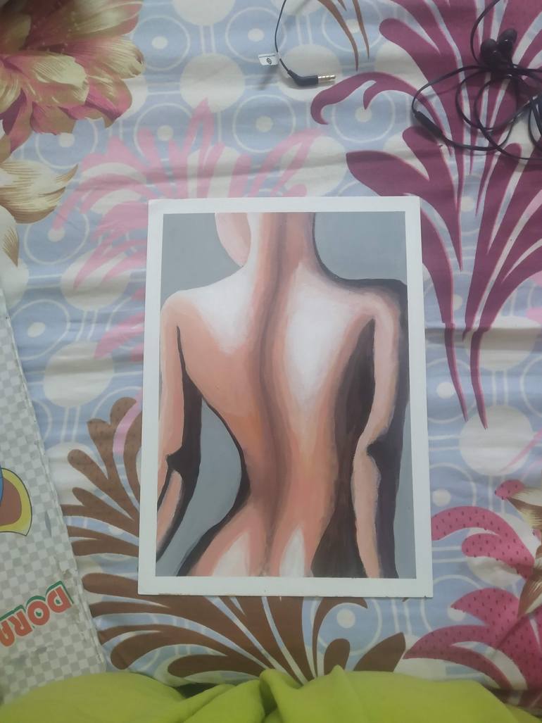 Original Abstract Expressionism Nude Painting by Ekta Yadav